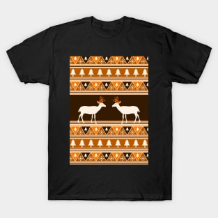 Christmas pattern with deer II T-Shirt